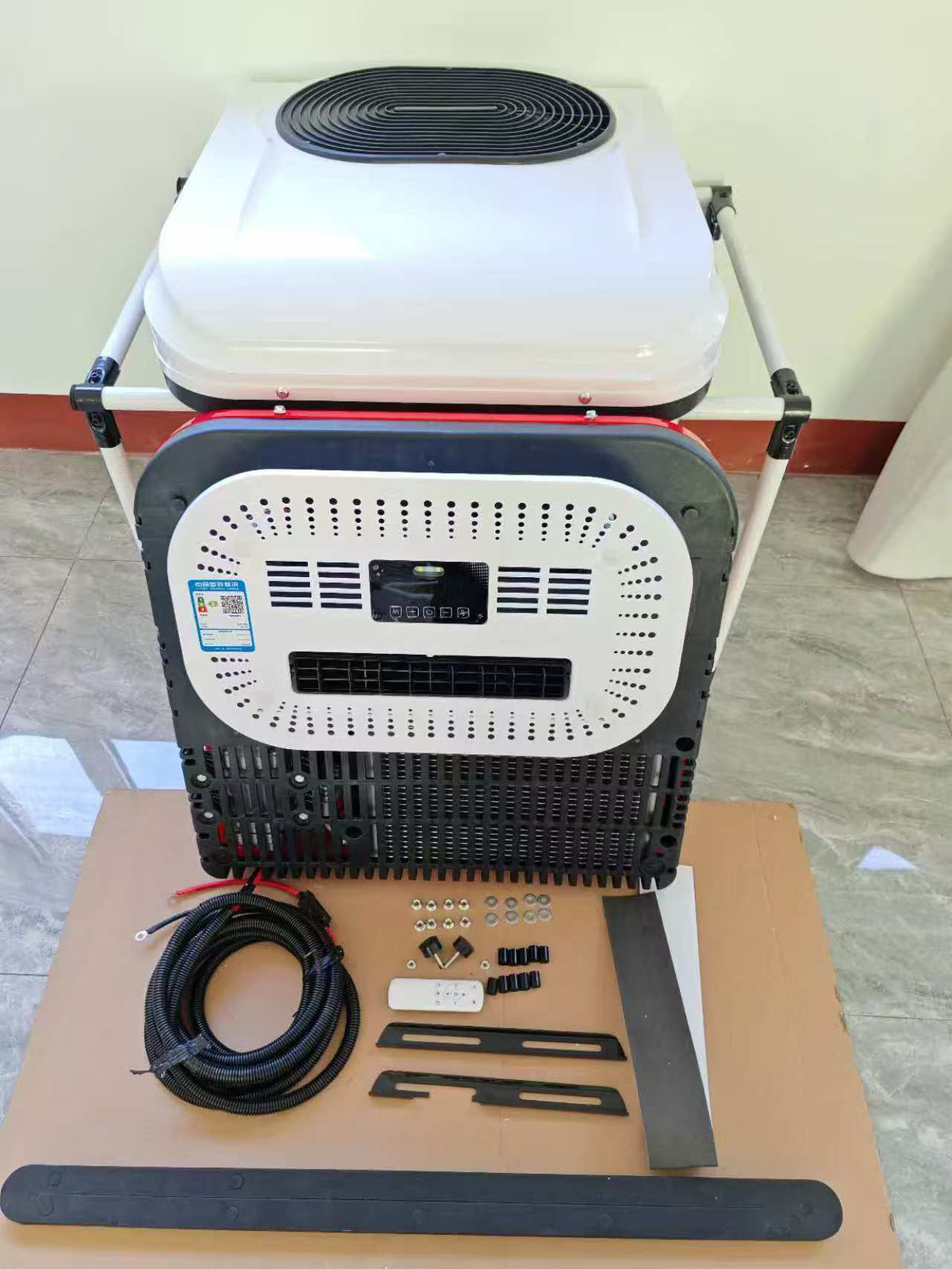 Karlesk YX1-1-S rooftop unit with indoor panel and wiring