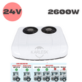 Karlesk Y262-S 24V rooftop parking air conditioner, 2600 W, and truck cab compatibility chart